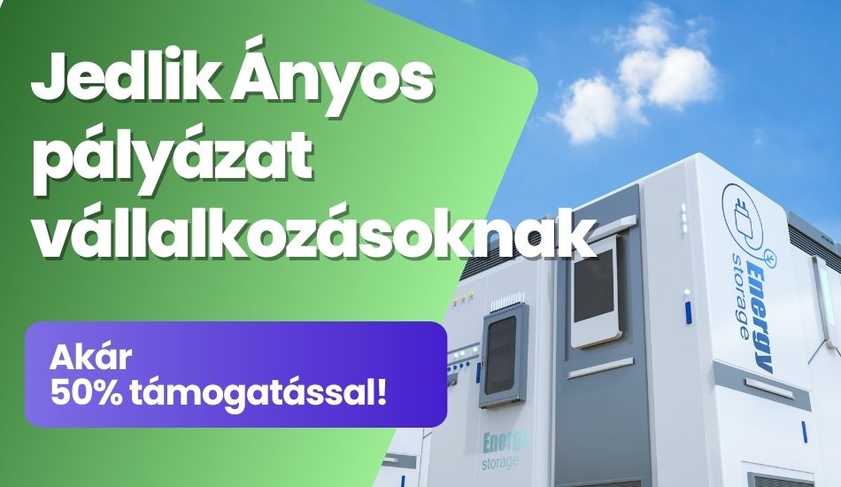 Jedlik Ányos energiatároló pályázat vállalkozásoknak