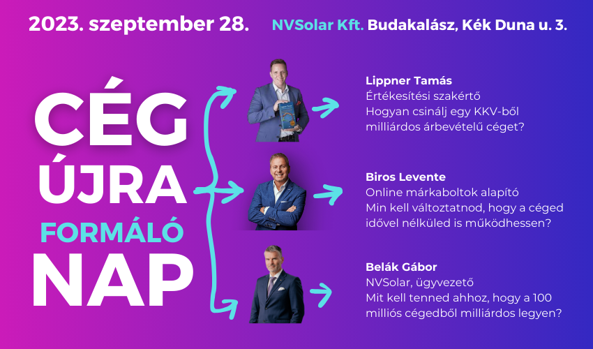 Cég ÚJRA formáló nap
