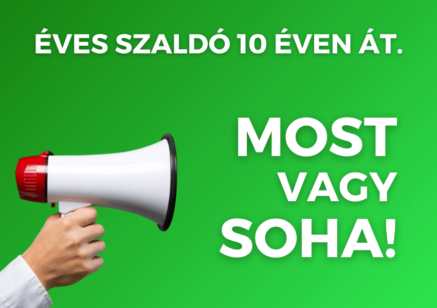 Éves szaldó 10 éven át!