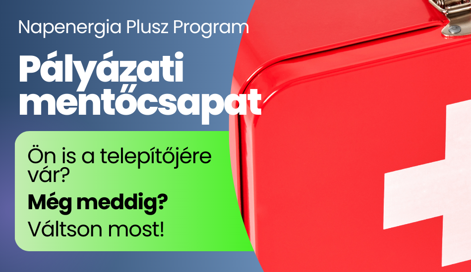 Kivitelező váltás a Napenergia Plusz Programban