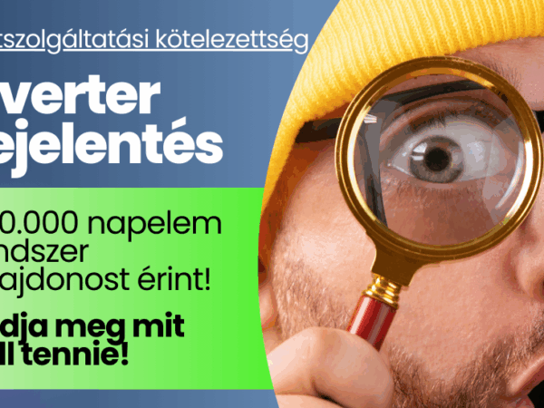 Inverter bejelentési kötelezettség