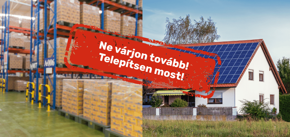 Napelem ár 2025 emelkedés
