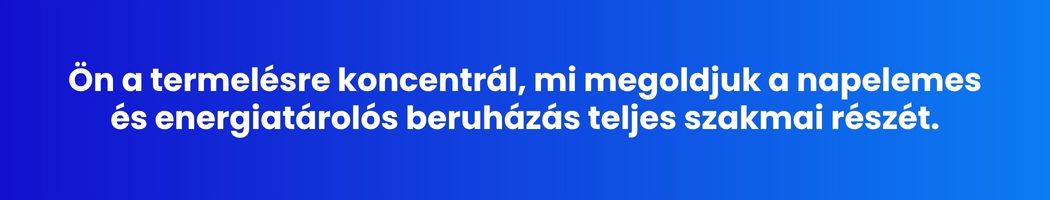 élelmiszeripari Pályázat Napelemmel